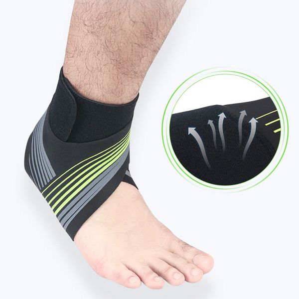 

1pc man woman sport ankle support,elastic adjustment ankle protector compression fitness football basketball running brace, Blue;black