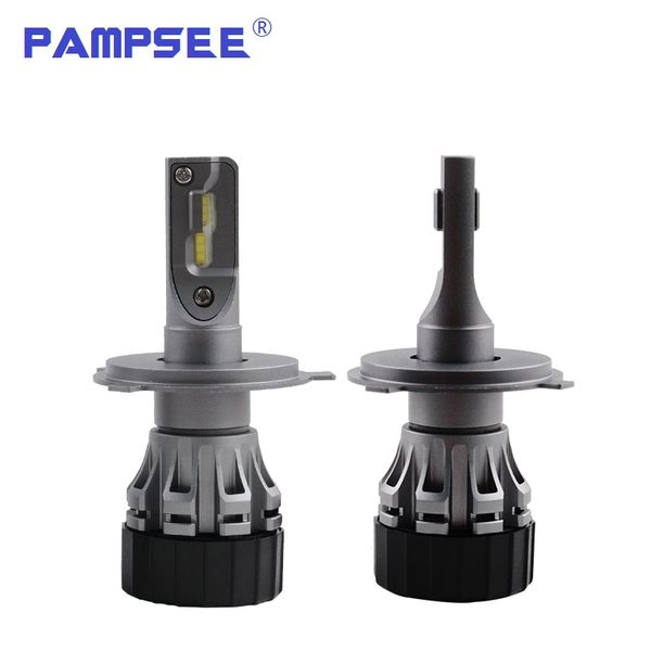 

pampsee mini all in one plug and play mini led headlight foglight bulbs h1 h4 h7 h8 h11 9005 9006 9012 50w 5800lm csp flip chips