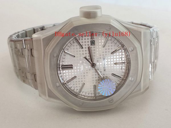 

selling version jf v5 41mm offshore 15400 15400st.oo.1220st.01 02 03 cal.3120 movement automatic mens watch watche, Slivery;brown