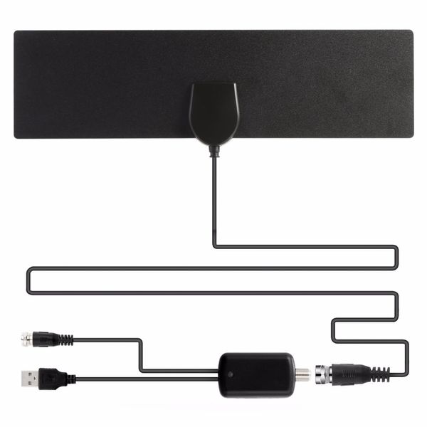 Antenna TV, antenna HDTV digitale per interni amplificata portata 50 miglia 4K HD VHF UHF Freeview for Life trasmissione di canali locali