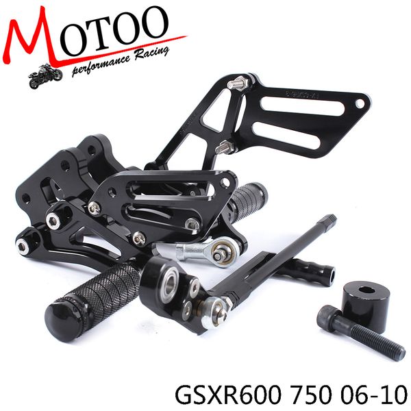 

мото - полный алюминиевый мотоцикла с чпу регулируемые rearsets задний устанавливает подножки для gsxr600 gsxr750 gsxr 600 2006-2010