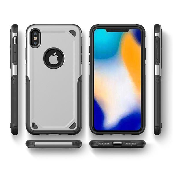 

1000pcs armor hybrid superior hard pc and pliable rubber drop resistance defend case for iphone xs max xr samsung