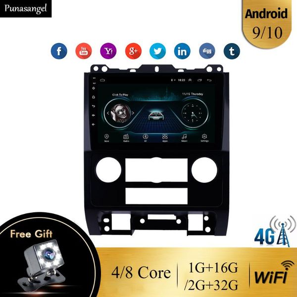 

din android 10 gps navigator car radio 4/8-core rear camera 1/2/4 g for maverick escape 2007-2012 multimidea auto radios car dvd