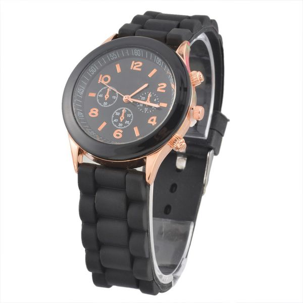 

watch women 2019 waterproof silicone watches ladies rubber jelly gel dress quartz wristwatch female analog watches, Slivery;brown