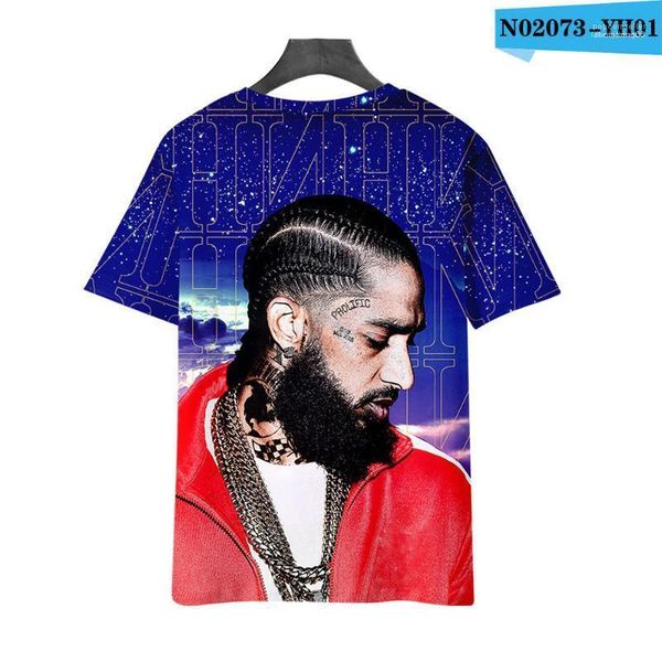 

nipsey hussle rip hoodies spring summer hooded 3d designer classical tees hombres t shirt, Black