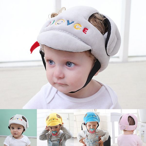 

new arrival baby anti-collision hat safety cap head protection adjustable learning to walk, Blue;gray