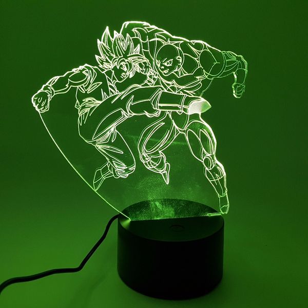 

dragon ball z goku vs jiren luminaria 3d night lights color change anime dragon ball super jiren vs goku toy dbz led lighting