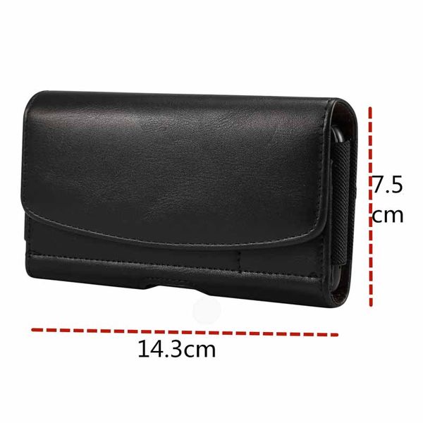 

universal 6.5inch pu phone cases belt clip cover dual pouch bag holster flip synthetic leather purse case for iphone samsung galaxy huawei l