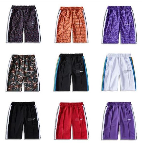 

спортивные 2020ss palmangel tie-dye шорты trend шорты мужские женские повседневные брюки полосатые брюки эластичные waistline высокого качес, Black