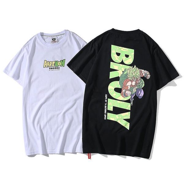 

2019 new designer quality men and women brand printing t-shirt mens crew neck short-sleeved t-shirt fashion style sports t-shirt size s-xxl, White;black