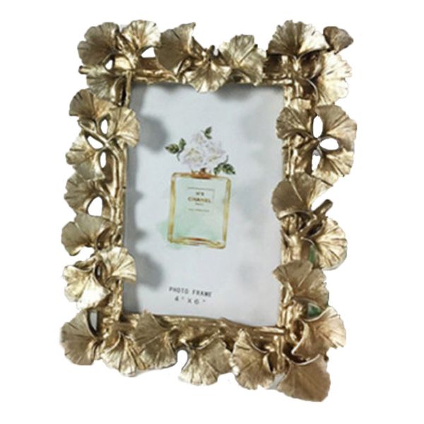 

ес стиль photo frame золото листья смола desktop photo frame фото свадьба гостиная спальня home decor
