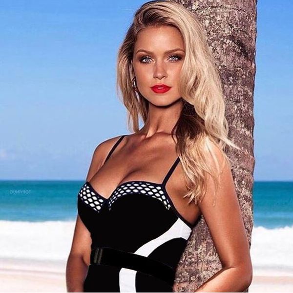 

новый цельный купальник бикини 2019 - горячий продавец в, White;black