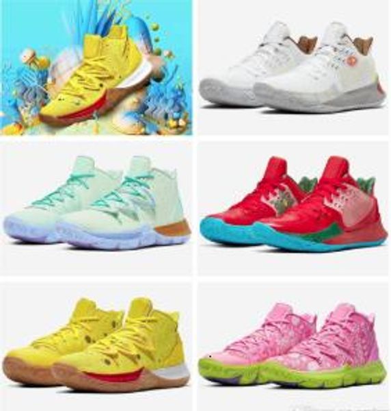 

2019 new arrival mens kyrie shoes tv pe basketball shoes 5 for 20th anniversary sponge x irving 5s v five luxury sports sneakers