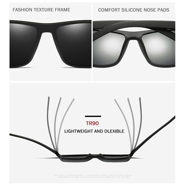 

maxjuli retro sports polarized sunglasses for men square tr90 black frame sports eyewear hiking sun glasses oculos de sol uv400