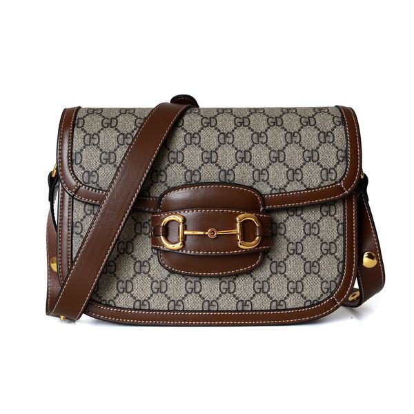 

horse bit buckle saddle bag tofu bag of new fund of 2019 autumn winters is women's shoulder bag, joker cow leather