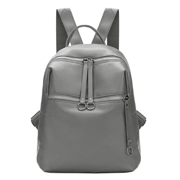 

2019 fashion women bag soft pu leather backpack rucksack for lady urban travel school bags casual bag