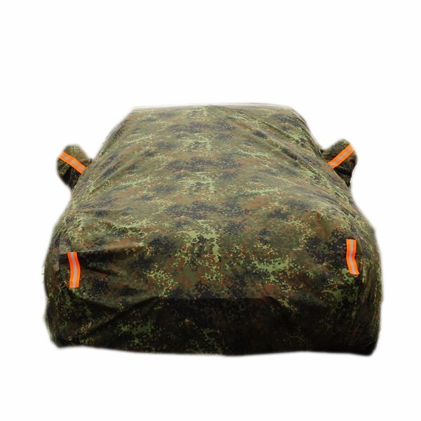 

car covers outdoor sun protection cover cloth for car reflector dust rain snow protective sedan camo color