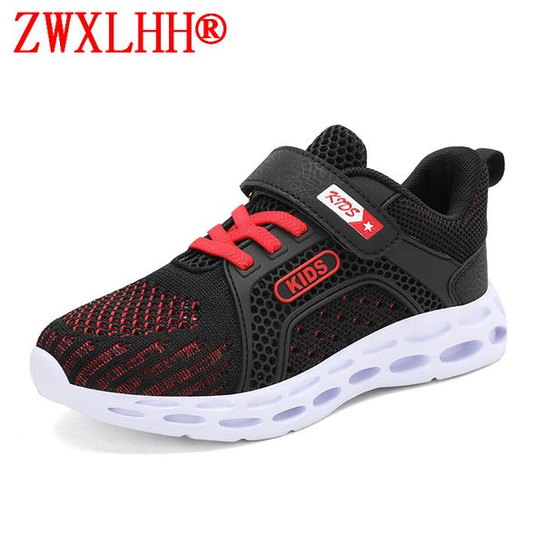 

2019 spring autumn children boys girls sports breathable outdoor kids sneakers running krampon zapatillas eur28--39, Black