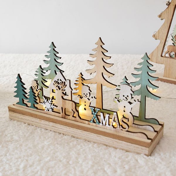 2018 Creative Mini Christmas Tree Forest Miniature With Lights