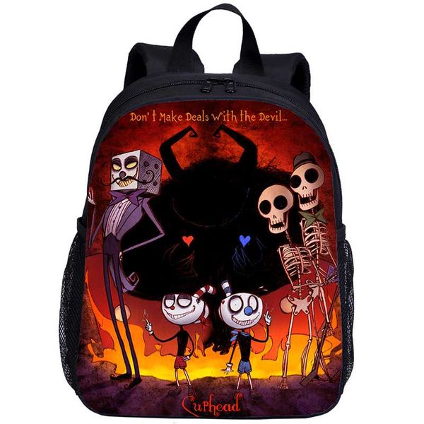 

fashion cup head toddler kids backpack children bookbag school bag travel boys girls schoolbag cartoon printing school backpacks