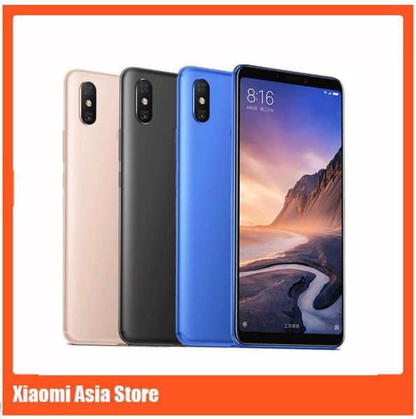 

Xiaomi Mi Max 3 6GB 128GB Мобильный телефон 6,9 '' Full Screen Snapdragon 636 Octa Core AI Двойная камера 5500mAh Android 8.1