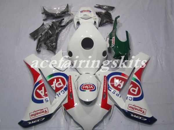 

4 new abs motorcycle full fairings kit fit for honda cbr1000rr 2008 2011 08 11 cbr1000 1000rr fairing set white green