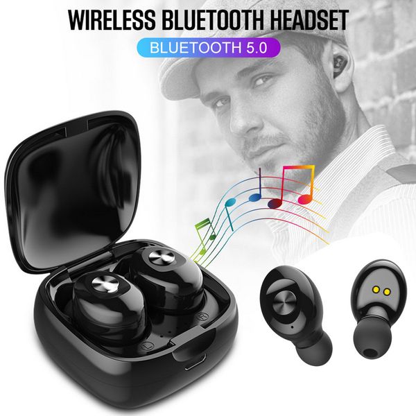 XG-12 Mini TWS Bluetooth 5.0 Kulaklık Spor İkizler Gerçek Kablosuz Kulaklık Kulakiçi Kulaklık Kulak El Handsfree Mic için Cep Telefonu A2 A6 X18 T18