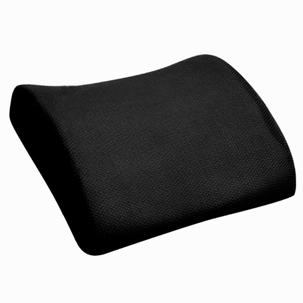

memory foam seat chair lumbar back support cushion pillow for office home car black