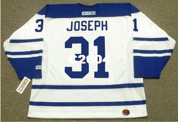 

mens #31 curtis joseph toronto maple leafs 2001 ccm retro hockey jersey or custom any name or number retro jersey, Black;red