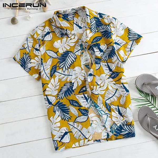 

fashion new hawaiian casual shirts tropical shirts short sleeve lapel loose button camisa beach men 5xl clothes masculina, White;black