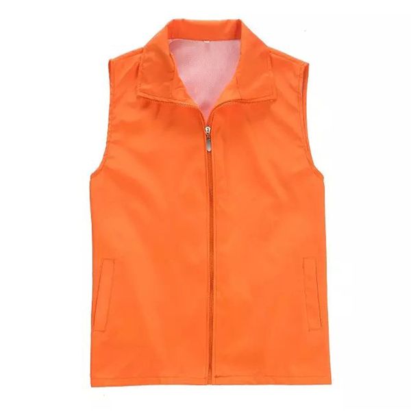 

advertising vest women man plus size 3xl cardigan leisure lapel sleeveless solid safari style vests work coat shirt, Black;white