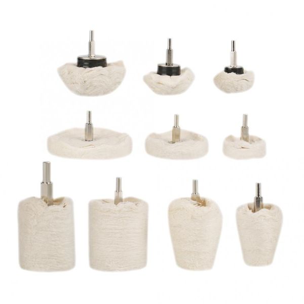 

10pcs various polishing mop buffing wheel pad kit abrasives tools