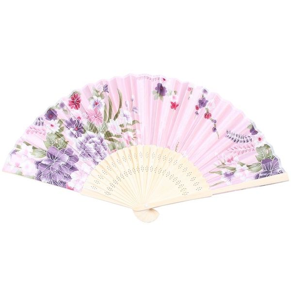 

bamboo frame fabric floral pattern dance wedding foldable handbag pink other home decor