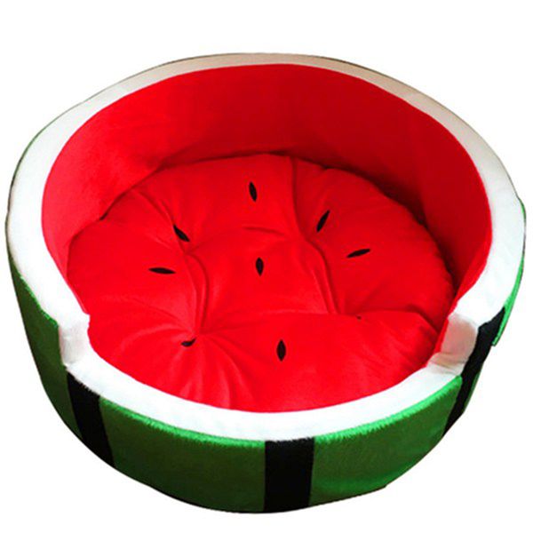 

cute kennel warm watermelon shape dog mattress sofa pet bed fruit bed (suitable for animals, maximum weight 4 kg