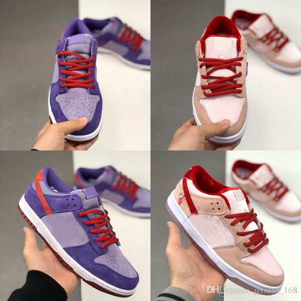 

новый strangelove x sb low dunk pink chaussures кроссовки женские мужские дизайнерские спортивные кроссовки кроссовки ct2552-800 размер 36-4, White;red