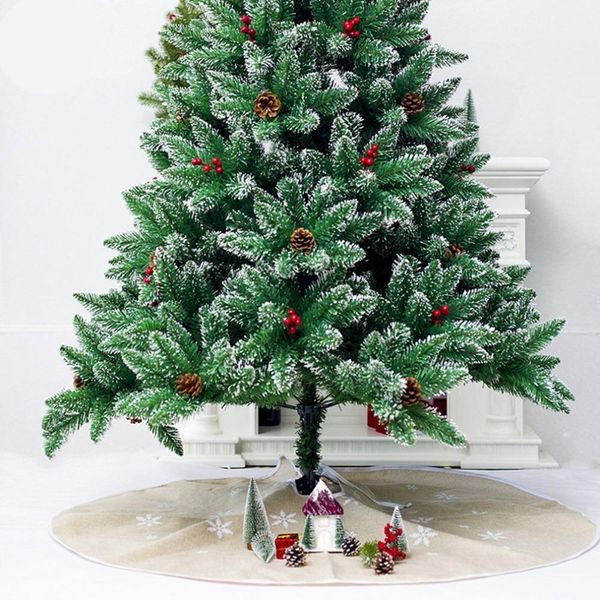 Natal fundo de árvore de Natal saia simulação folhas flor arranjo de árvore pinho de pinho arco