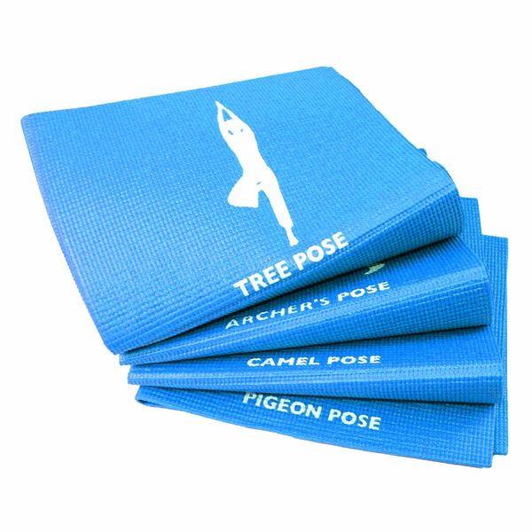 

yoga mat exercise mat thick 4mm eco tpe yoga pad non-slip foldable exercise fitness travel pilates 173cm*61cm