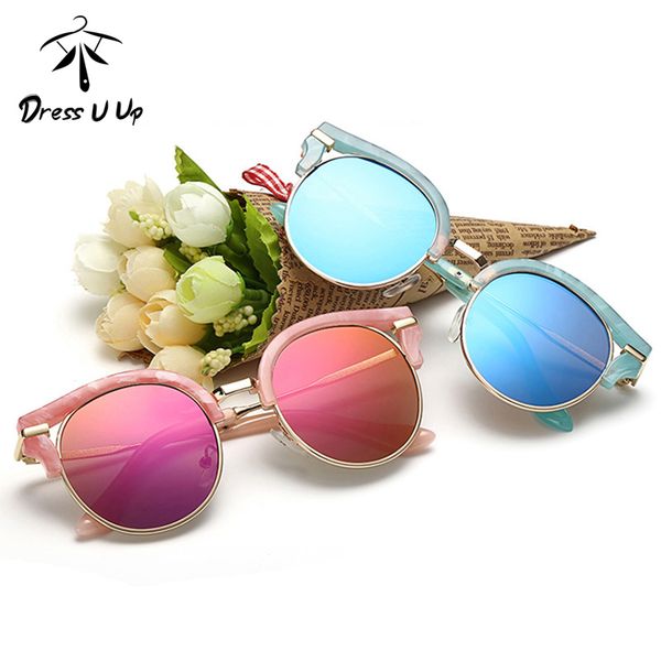 

dressuup cat eye retro kids sunglasses brand designer vintage baby boys girls children sun glasses oculos de sol infantil, Blue