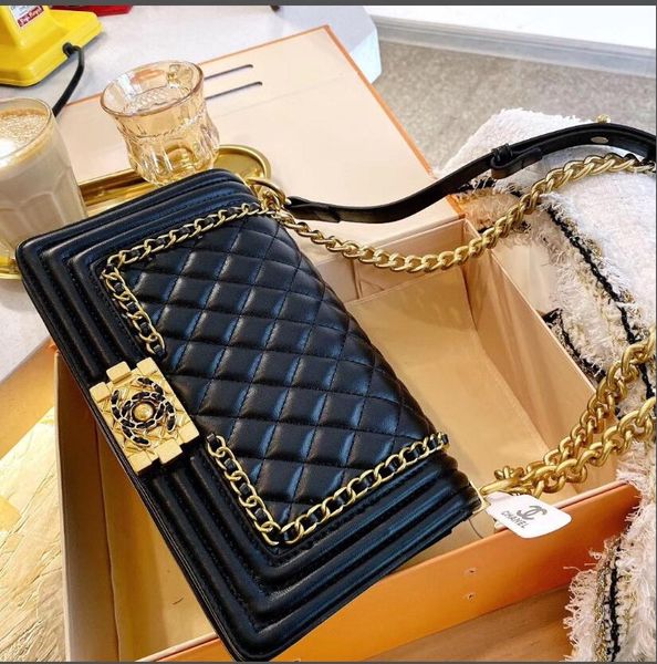 

2020 new ladies classic chain crossbody bag women's simple backpack wallet