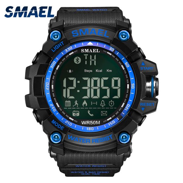 Smael Marke Digital Display Uhren Schwarz Blau Cool Style LED armbanduhr Outdoor Sport Uhren 50M Wasserdicht Hot Clock 1617B