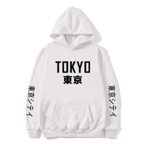 

2020 new fashion brand men's hoodies harajuku hoodies tokyo city printing pullover sweatshirt hip hop streetwear 3xl plus size, Black