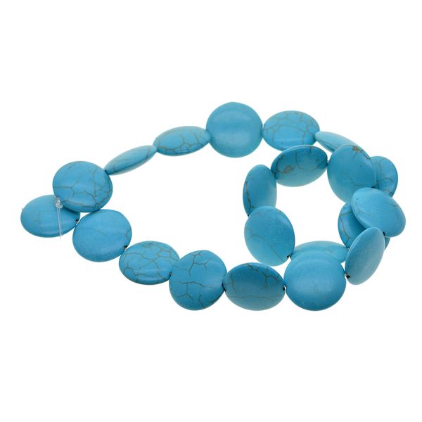 

21 pieces blue turquoise gemstone flatback cabochons for jewelry making 20mm
