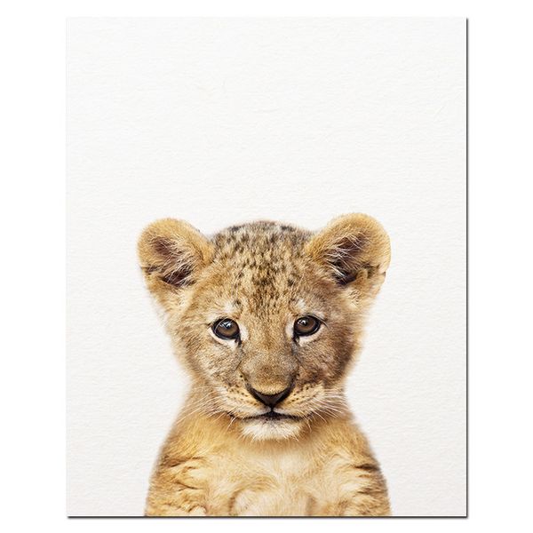 

2020 art print mural minimalist baby animal poster nursery mural canvas kids bedroom decorative painting modern home decoration