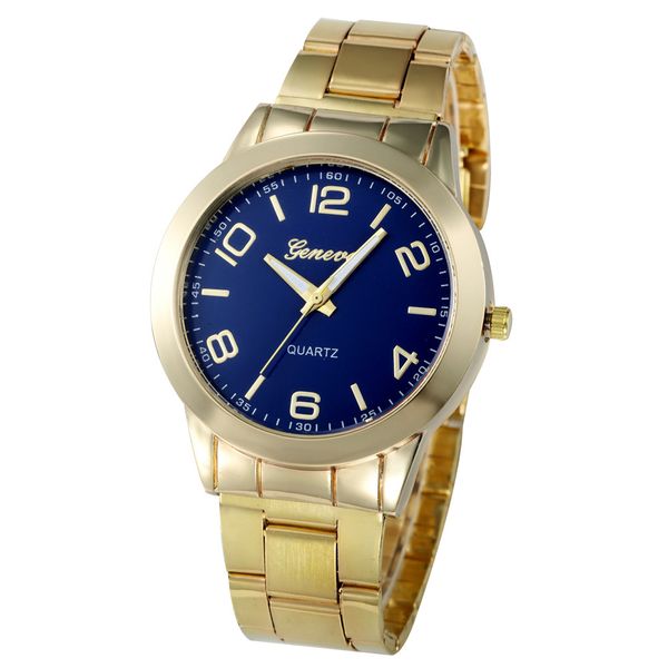 

fashion metal steel women watch minimalist style digital watches bracelet watch round ladies quartz wristwatch clock gift 533, Slivery;brown