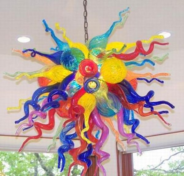 

new diy led glass chandelier modern art colorful hand blown colored glass chandelier home decoration living room lights edison lamp fixtures