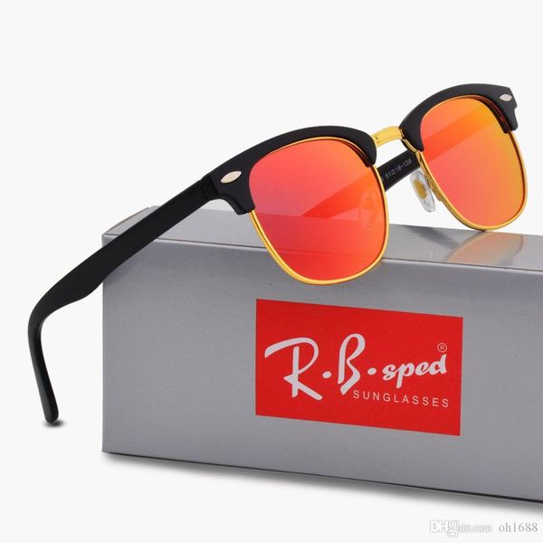 

brand designer fashion man woman polarized sunglasses sports sun glasses plank frame metal hinge polaroid lens gafas de sol with brown cases, White;black