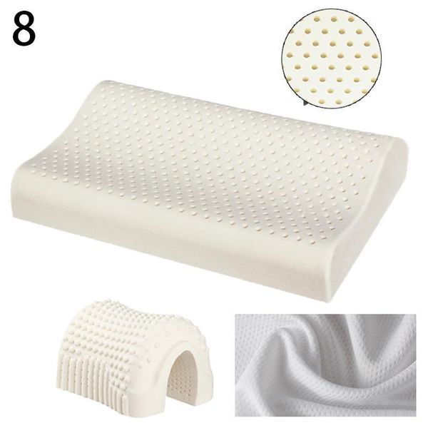 

neck protection latex granules massage pillow cervical vertebra solid white health 50cm 30cm 10cm pillow