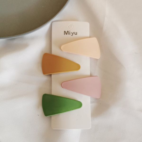 

small hair clip clips daily styling candy color star hairwear barrette girls accessories 4pcs / set, Slivery;white