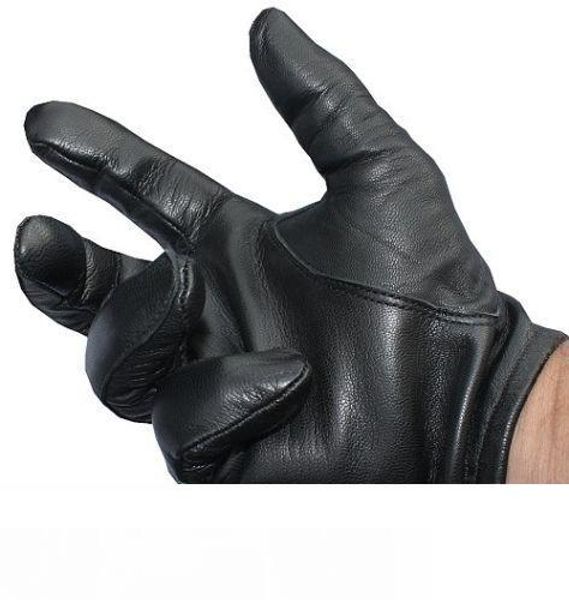 

new men' police tactical leather gloves black size m l xl price k144, Blue;gray