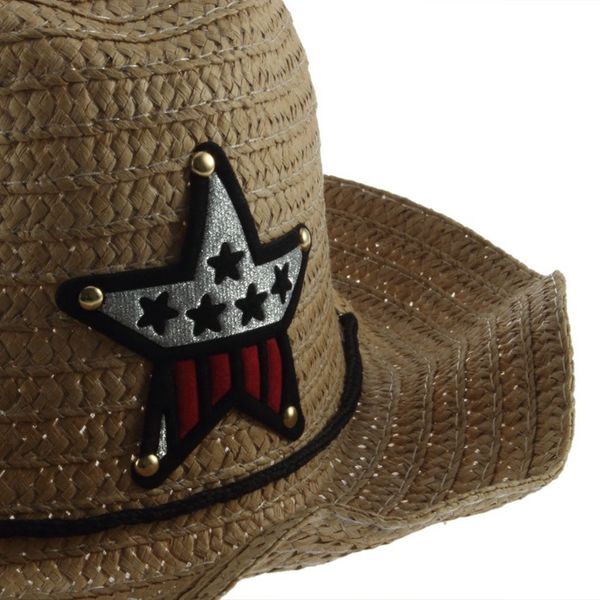 

милый ребенок дети дети мальчики девочки соломенная западная ковбойская шляпа солнца шапка подарок, Yellow